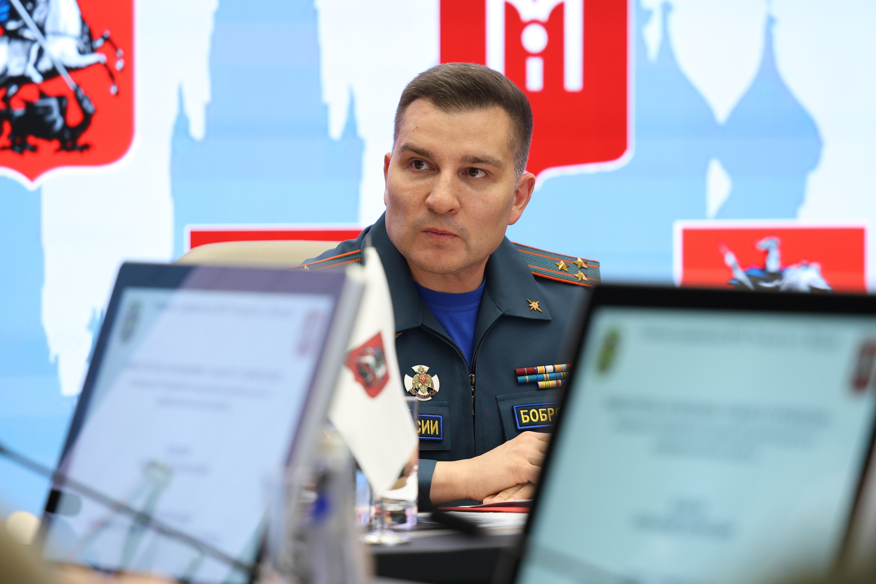 Фоторепортаж с пресс-конференции «Основные вопросы пожарной безопасности в весенне-летний период»