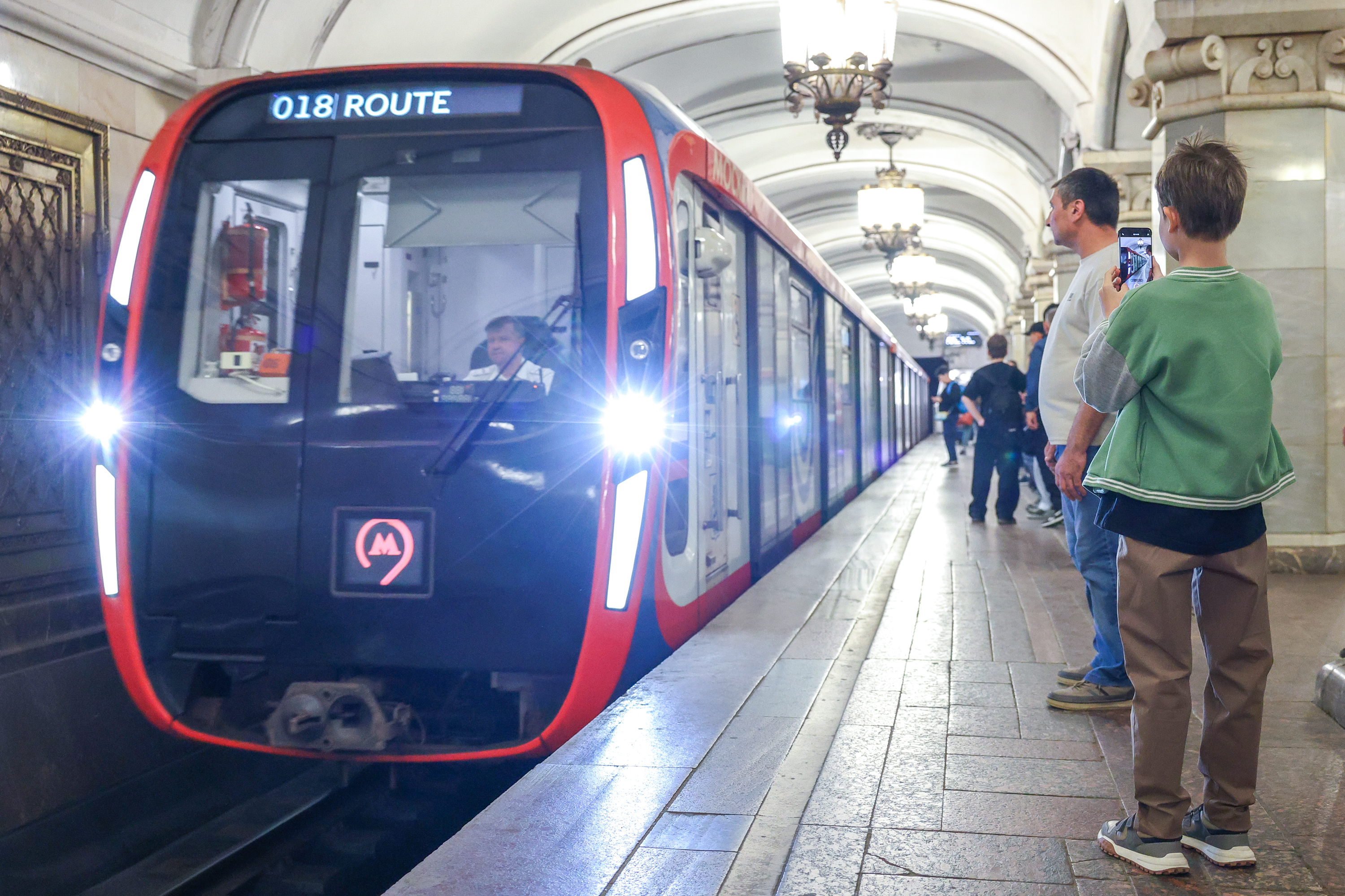 Парад поездов к 91-летию Московского метрополитена
