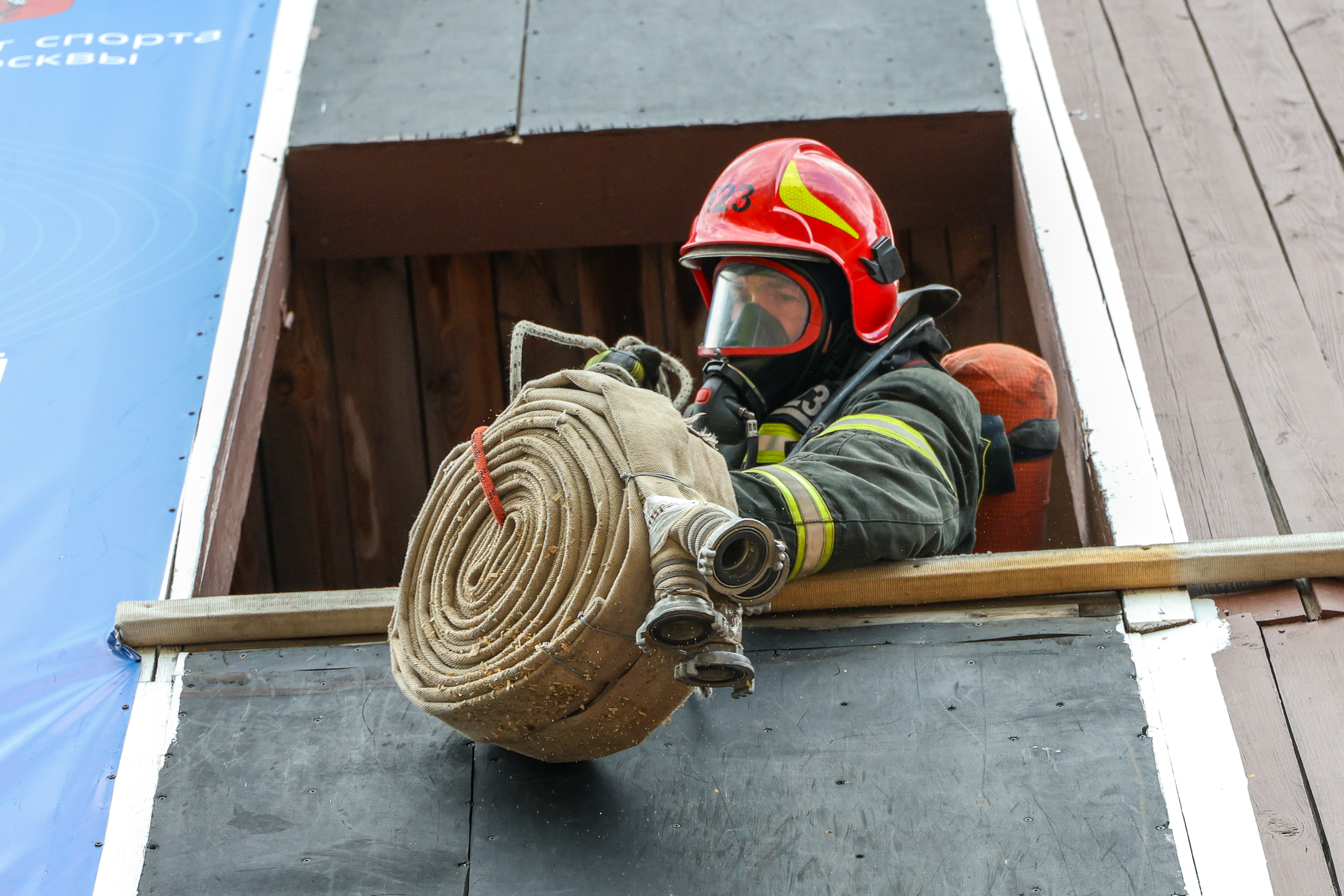 Пресс-мероприятие в рамках конкурса профессионального мастерства «Московские мастера» по профессии «Пожарный»