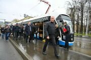 Собянин открыл второй Московский трамвайный диаметр Т2