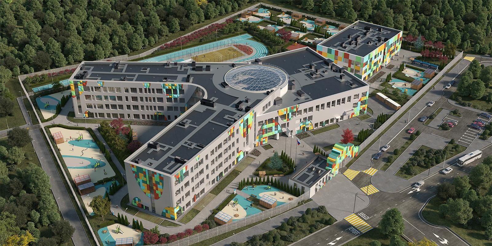 Завершен монолит образовательного комплекса на 1450 мест в Воронове